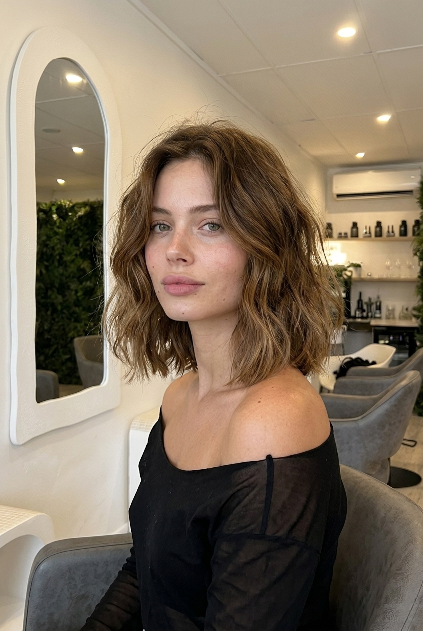 Light brown textured lob
